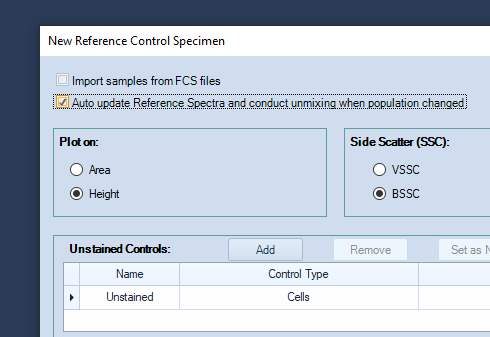 Check Auto Update Reference Spectra ...