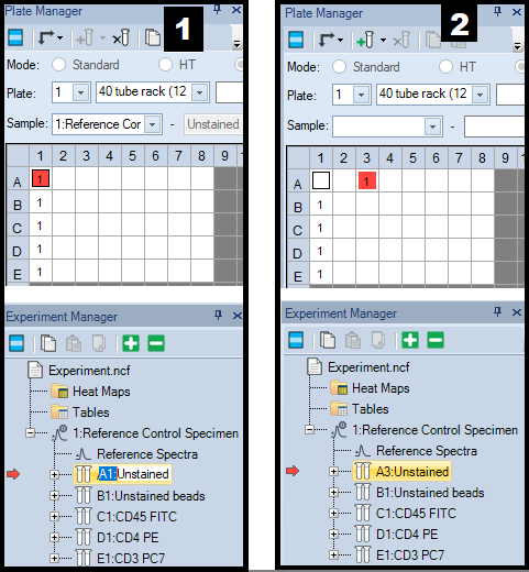 Experiment Manager: organize the controls on the plate ...