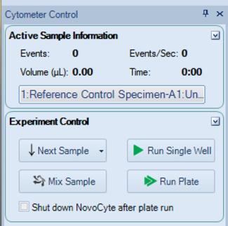Run the first control ...